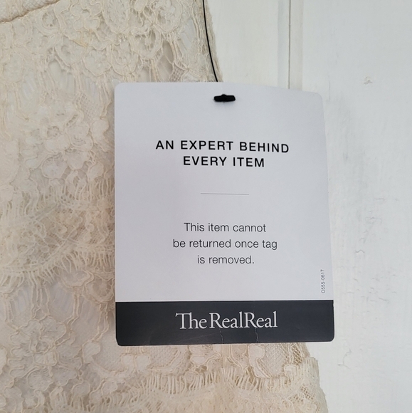 The Kooples Cream Lace Front Fold Mini Skirt Size 6 - Picture 7 of 11